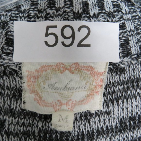 Ambiance* Women's Crochet Knitted Long Sleeve Open Cardigan Sweater~ Size Medium - Picture 7 of 12